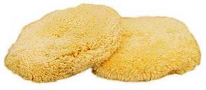 YELLOW 1 PLY WOOL/ACRYLIC DOUBLE SIDED POLISHING PAD 8